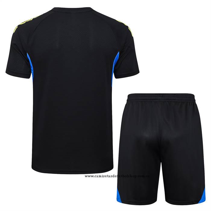 Chandal del Manchester United 25-26 Manga Corta Negro - Pantalon Corto